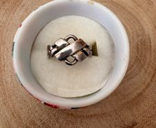 Puzzle ring sterling silver.