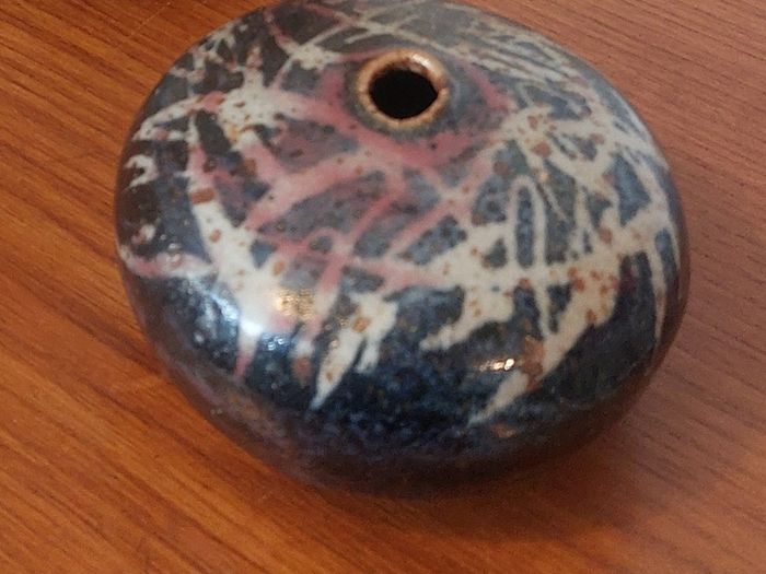 Fabulous Collection of Three Hand-Built Studio Pottery Vases with Organic Asymmetric Shapes, All Hand Made, Unknown Maker Different Makers, Pieces of Sculptural Art