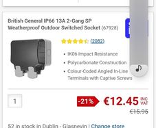outdoor socket x2