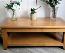 Solid Oak Coffee Table