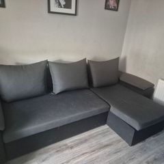 Sofabed with storage grey