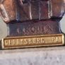 Abraham Lincoln Vintage Copper Bronze Bust Statue on marble plinth. Image 3