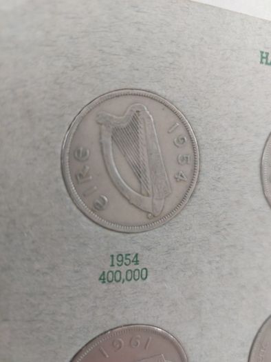 irish coin folder included mule halfcrown
