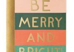 Be Merry and Bright Color Block Card