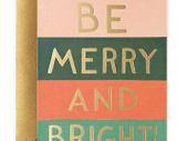 Be Merry and Bright Color Block Card