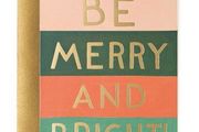 Be Merry and Bright Color Block Card