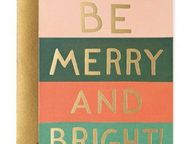 main image for ad Be Merry and Bright Color Block Card