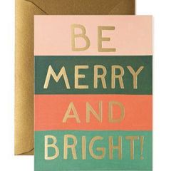 Be Merry and Bright Color Block Card