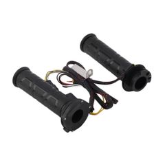 Black 7/8" motos Motorcycle handlebar Electric Hot Heated Grips Handle Handlebar Warmer