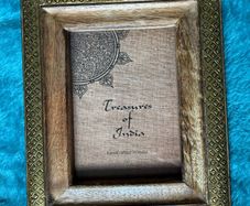 Treasures of India" collection mango wood frame.