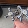 Victorian Style bath shower mixer taps and matching sink taps Image 2
