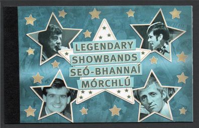 2010 Ireland Legendary Showbands (The Miami Showband, The Drifters Showband, The Royal Showband & The Freshman) Commemorative Stamp Booklet Mint Never Hinged (MNH)