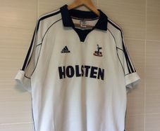 Tottenham Hotspur Jersey. Official Adidas Mens Home Jersey. Season 1999/2001. True Vintage. From The Time. Not A Modern Remake.