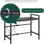 Expandable Microwave Rack Shelf, 2 Tier Oven Rack Stand Holder Kitchen Corner Shelf Desktop Printer Shelf Rack, Bakers Rack, Air Fryer shelf Stand,Storage Solution Organiser (Black) Image 5
