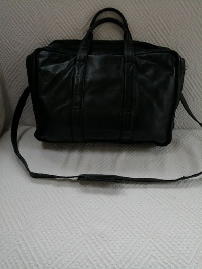 Jane Shilton Black Leather Briefcase