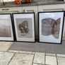 large black frames and prints x3 Image 2