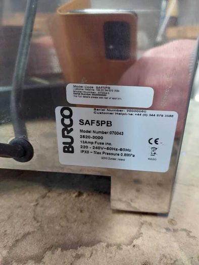 Burco 5l Slimline Push Button Water Boiler SAF5PB