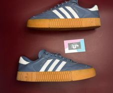 Premium Adidas Samba Rose Wedge Navy White Gum