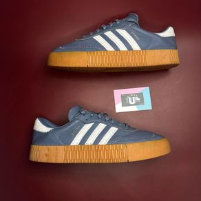 Premium Adidas Samba Rose Wedge Navy White Gum