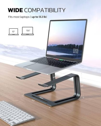 NEW SALE | Detachable Laptop Stand for Desk, Aluminum Portable Laptop Holder with Heat Dissipation