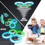 Drones for Kids,RC Drone with Altitude Hold and Headless Mode,Quadcopter with Blue & Green Lights,Propellers Full Protect and Double Batteries,Easy to fly Gift Toy for Boys and Girls (FREE POSTAGE) Image 6
