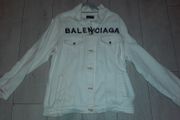 White Balenciaga Denim Jacket