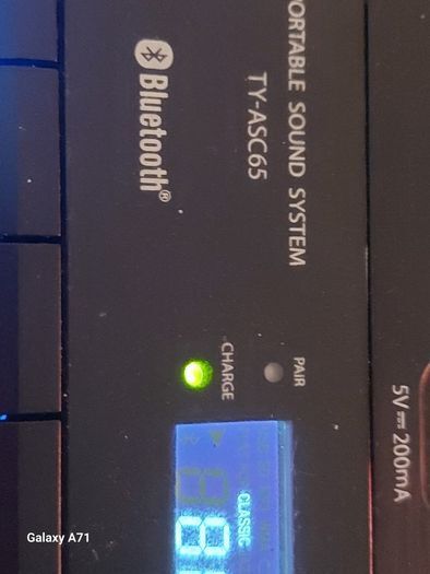 TOSHIBA Portable Sound System, Party Speaker, Bluetooth, Model TY-ASC65, everything working perfect