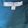 Pink Boom Paris Teal One-shoulder Dress with a Draped Flower Detail Image 2