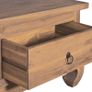 TV Cabinet 110x35x40 cm Solid Teak Wood Image 9