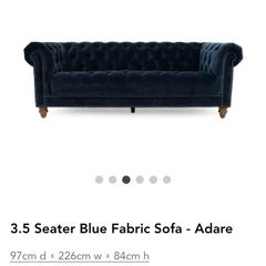 Adare Chiltern fabric 3.5 sofa