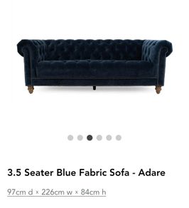 Adare Chiltern fabric 3.5 sofa