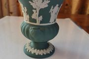 Vintage Wedgwood Miniature Green Grecian Urn