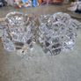 Set Of 2 Crystal Nightlight Or Candle Holder No Stamp. Image 7