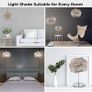 Chrome Diamante Light Shade with Clear K9 Crystals 20cm x 29cm, Lampshades for Ceiling Lights, Interwoven Rings Pendant Light Shade, Lamp Shades for Bedroom, Living Room, Kitchen, Hallway (FREE POSTAGE) Image 7