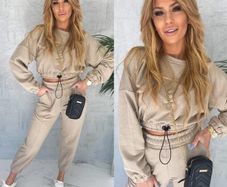Beige tracksuit