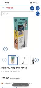 Beldray Airpower Plus Cordless Vacuum Cleaner