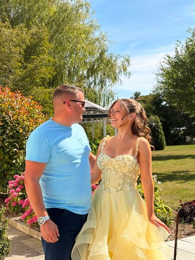 yellow debs dress