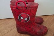 Spiderman pattern wellies with light-up soles
