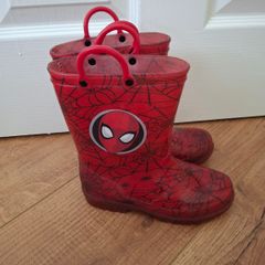 Spiderman pattern wellies with light-up soles