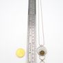 Vintage 925 Sterling Silver Smoky Quartz Modernist Necklace Image 9