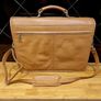 Tan Leather Briefcase/Laptop Bag Image 4