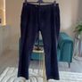 Mens Navy Corduroy Trousers from Gurteen Image 8