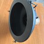 Hanging Lamp Black Metal with Wooden Top Image 4