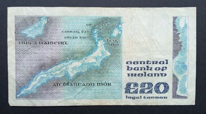 Ireland | 1983 | 20 Pounds | P.73b | LKE 619158 | VF+