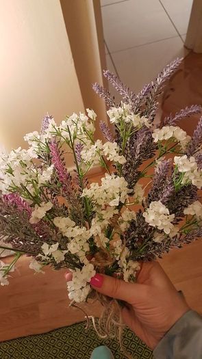 Lavender chair/ pew ends