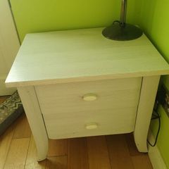 Upcycled side table with drawers