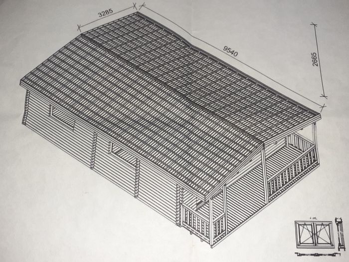One bedroom log cabin for sale