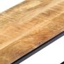 Dining Bench 120 cm Solid Rough Mango Wood Image 5