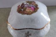 Vintge Limoges Castel Bone China Sweet Box Made In France.