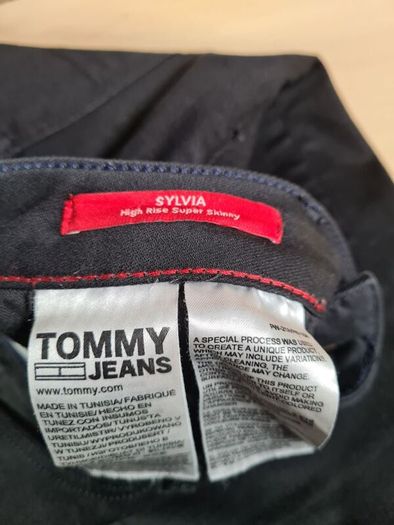 Womens Tommy Hilfiger Sylvia black super skinny high rise jeans Size W 27 L 30 A2